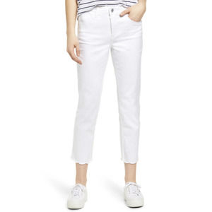 Wit & Wisdom 'Ab'Solution Scallop Hem Straight Leg Jean, Size 8